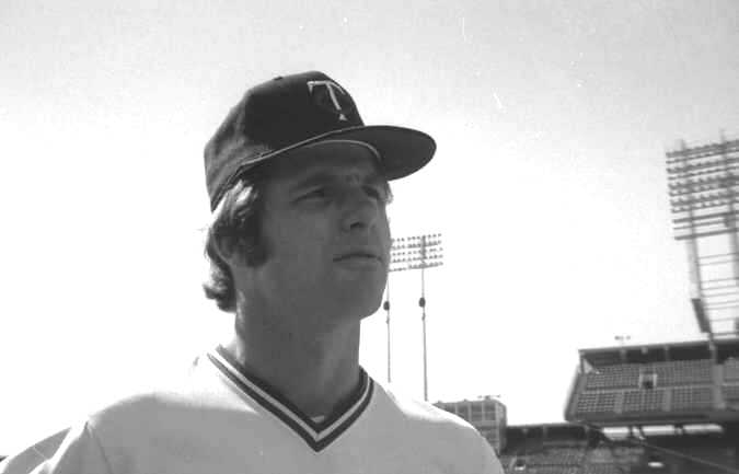 Photo Day: Pitcher Tom Burgmeier of the 1974 Minnesota Twins (Source: LP, 1974)
