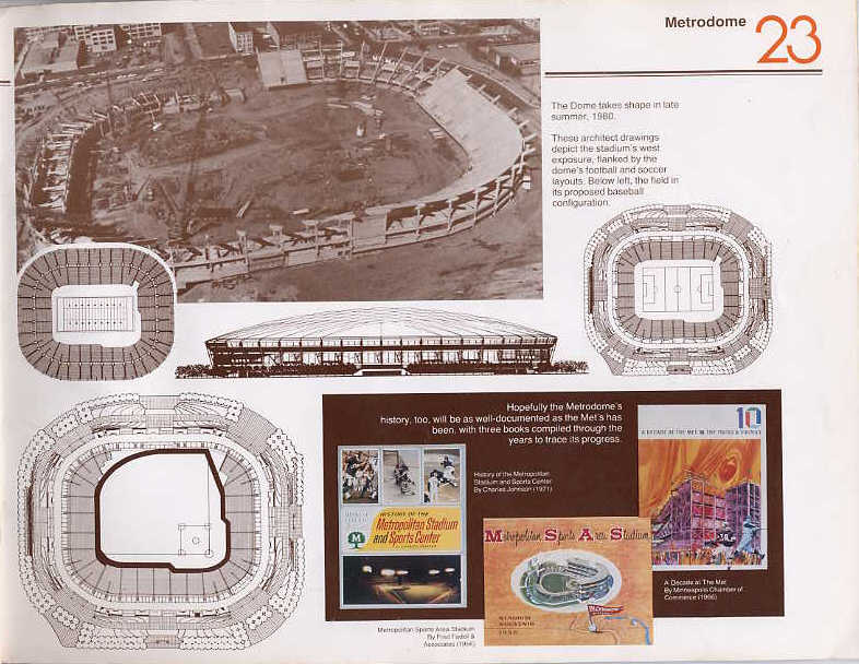 Page 23 - Metrodome (Source: Souvenior Book: The Met (1956-1981))