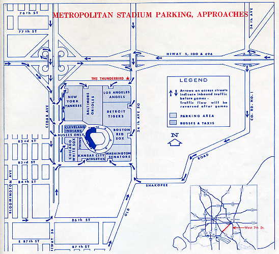 Map of parking and traffic info (Source: Scorecard, 1966)