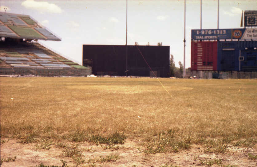 Abandoned: The view from home plate (which was long gone) (Source: Robin Hanson)